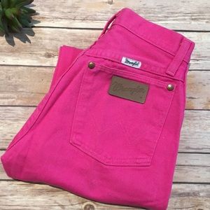 Vintage Wrangler Hot Pink Denim Jeans size 3